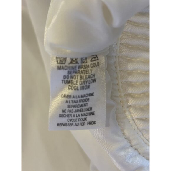 Harley Davidson Racing Jacket- White and orange Women’s Sz L EUC Biker Grunge - Picture 10 of 13